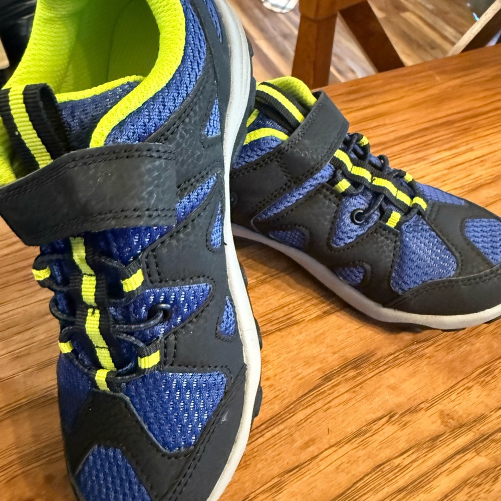Kids Blue and Green Merrell Athletic Shoes